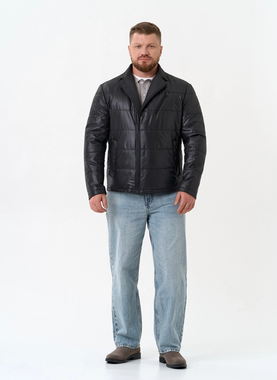 Мужская куртка черного цвета фото