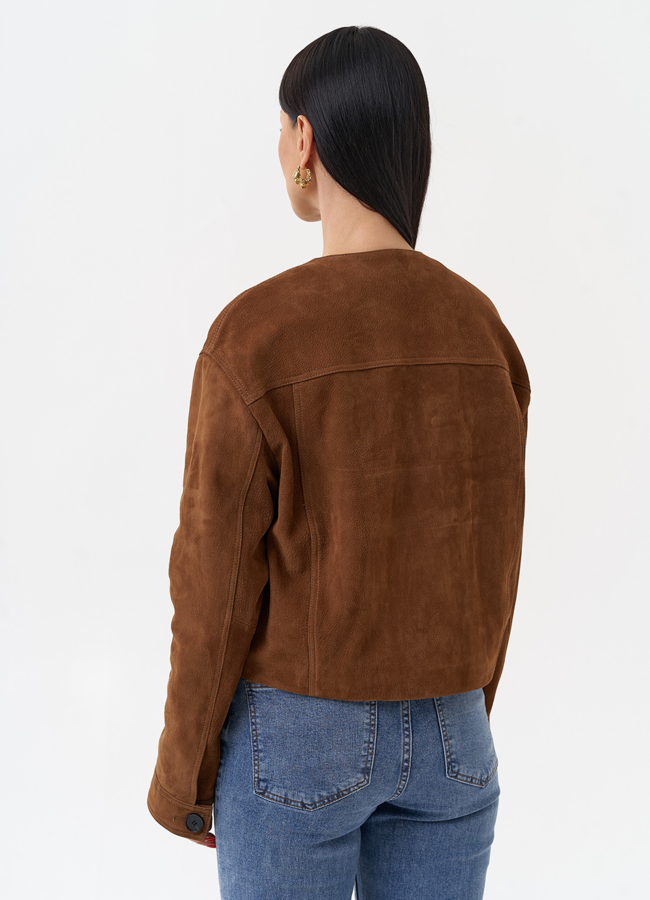 Куртка из натуральной замши модель № 29923 в кредит