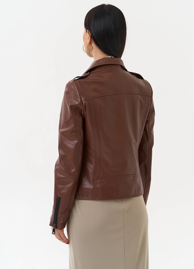 Женская куртка - косуха  модель № 21164 в рассрочку