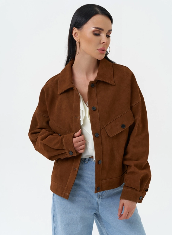 Женская куртка из натуральной замши