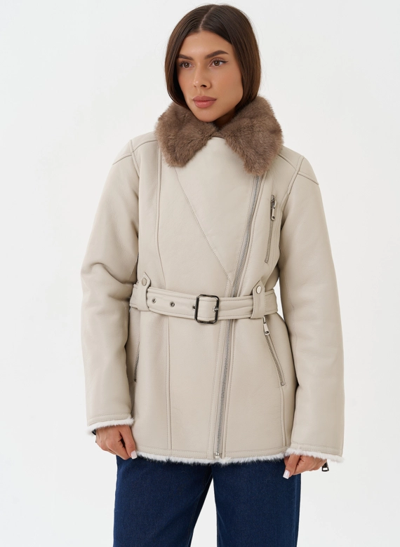 Дубленка "косуха" из эко кожи