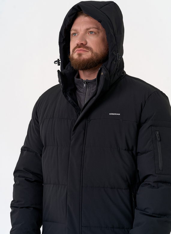 Мужской пуховик с капюшоном