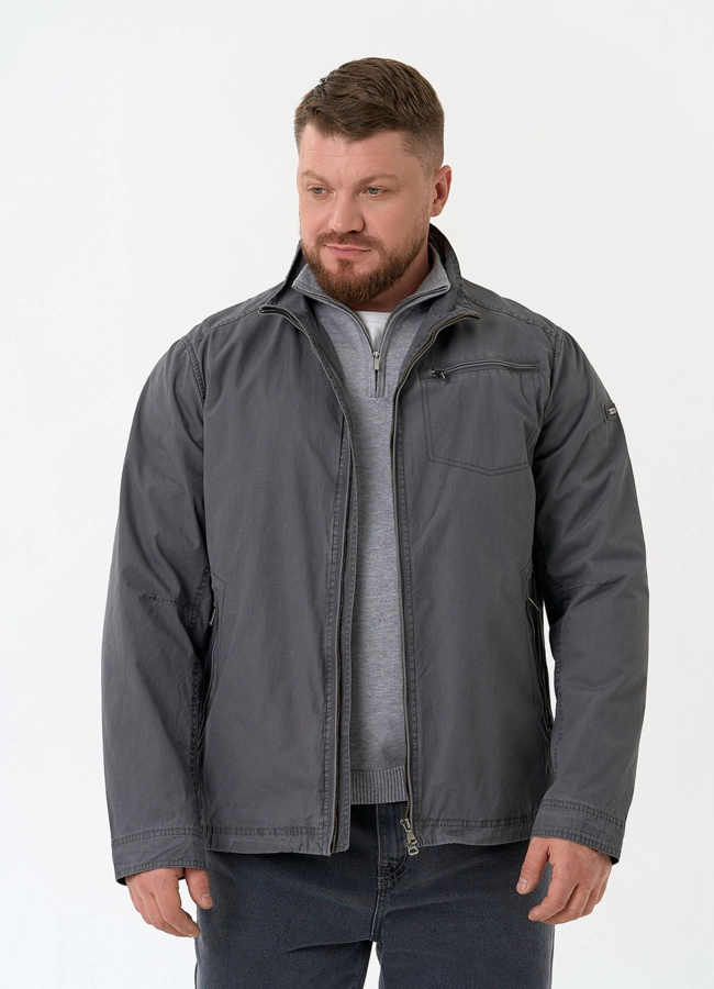Мужская куртка ветровка с воротником стойкой модель № 32521 универмаг малина